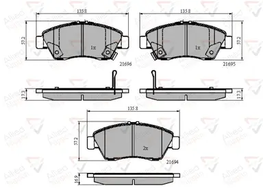 JUEGO DE PASTILLAS DE FRENO
