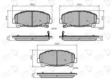 JUEGO DE PASTILLAS DE FRENO