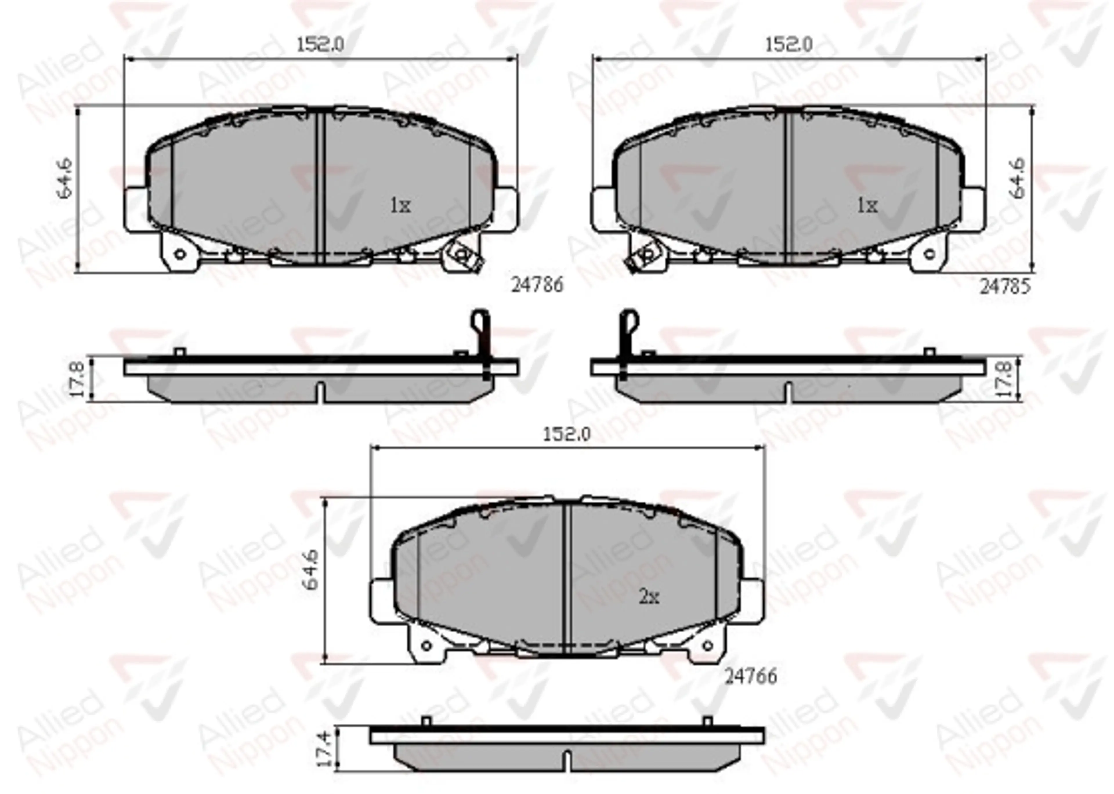 JUEGO DE PASTILLAS DE FRENO