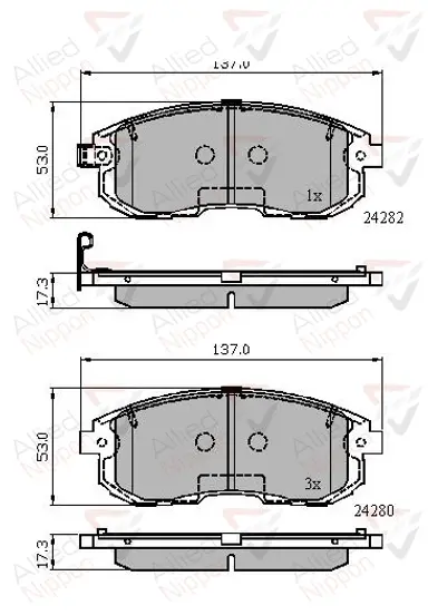 JUEGO DE PASTILLAS DE FRENO