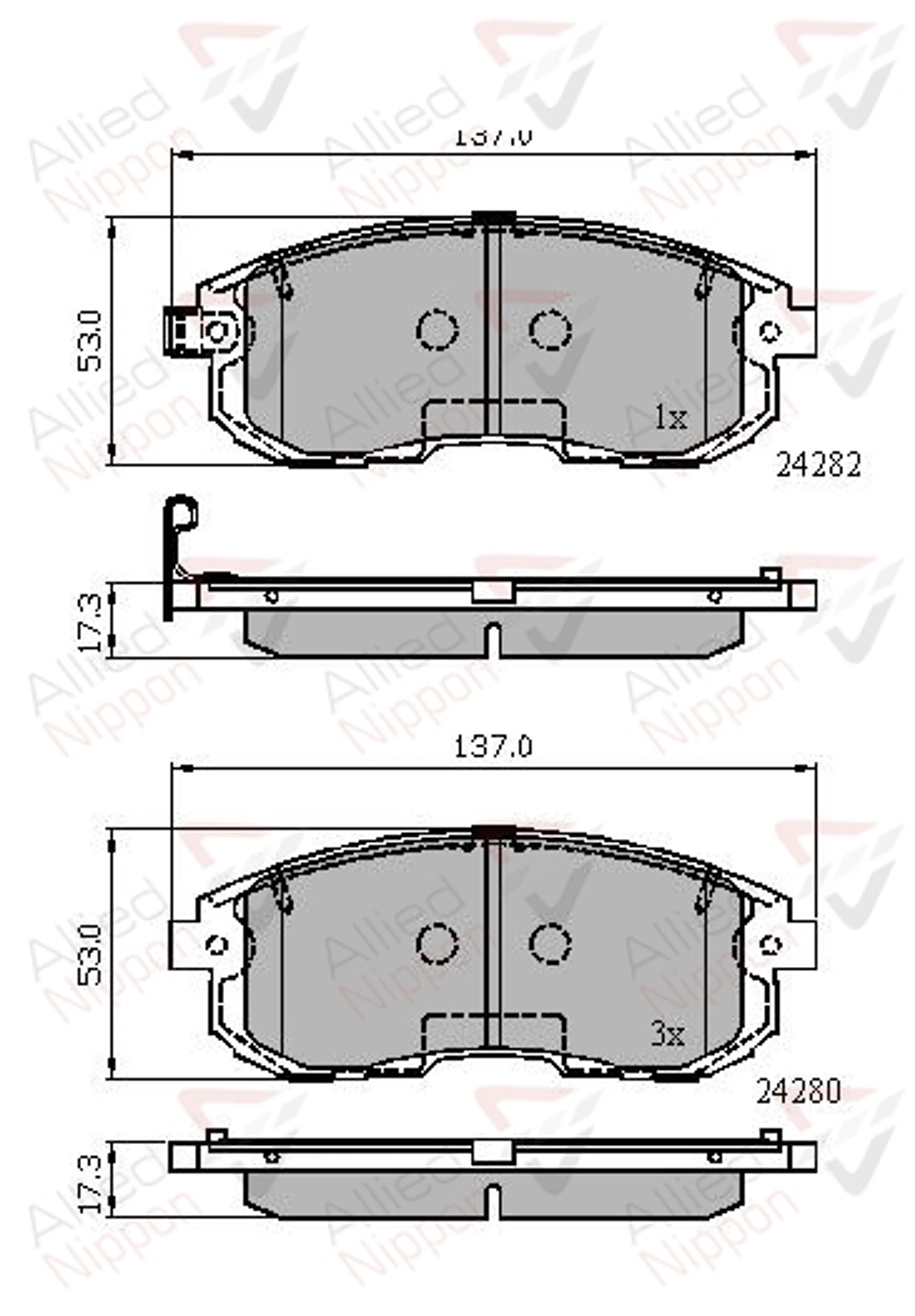 JUEGO DE PASTILLAS DE FRENO