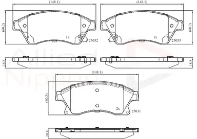 JUEGO DE PASTILLAS DE FRENO
