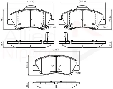 JUEGO DE PASTILLAS DE FRENO