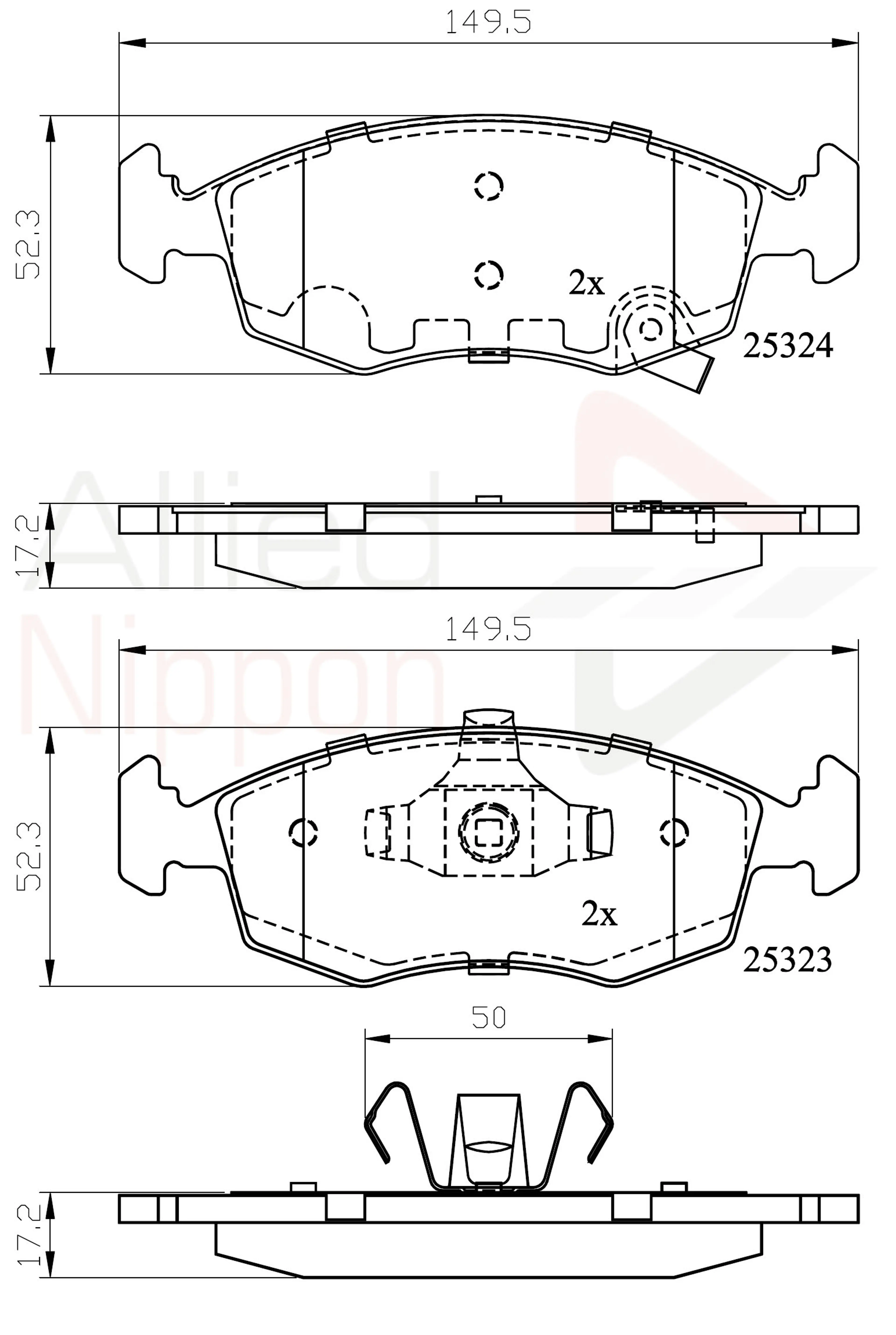 JUEGO DE PASTILLAS DE FRENO