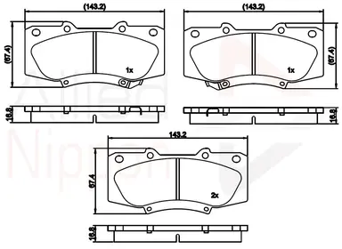 JUEGO DE PASTILLAS DE FRENO