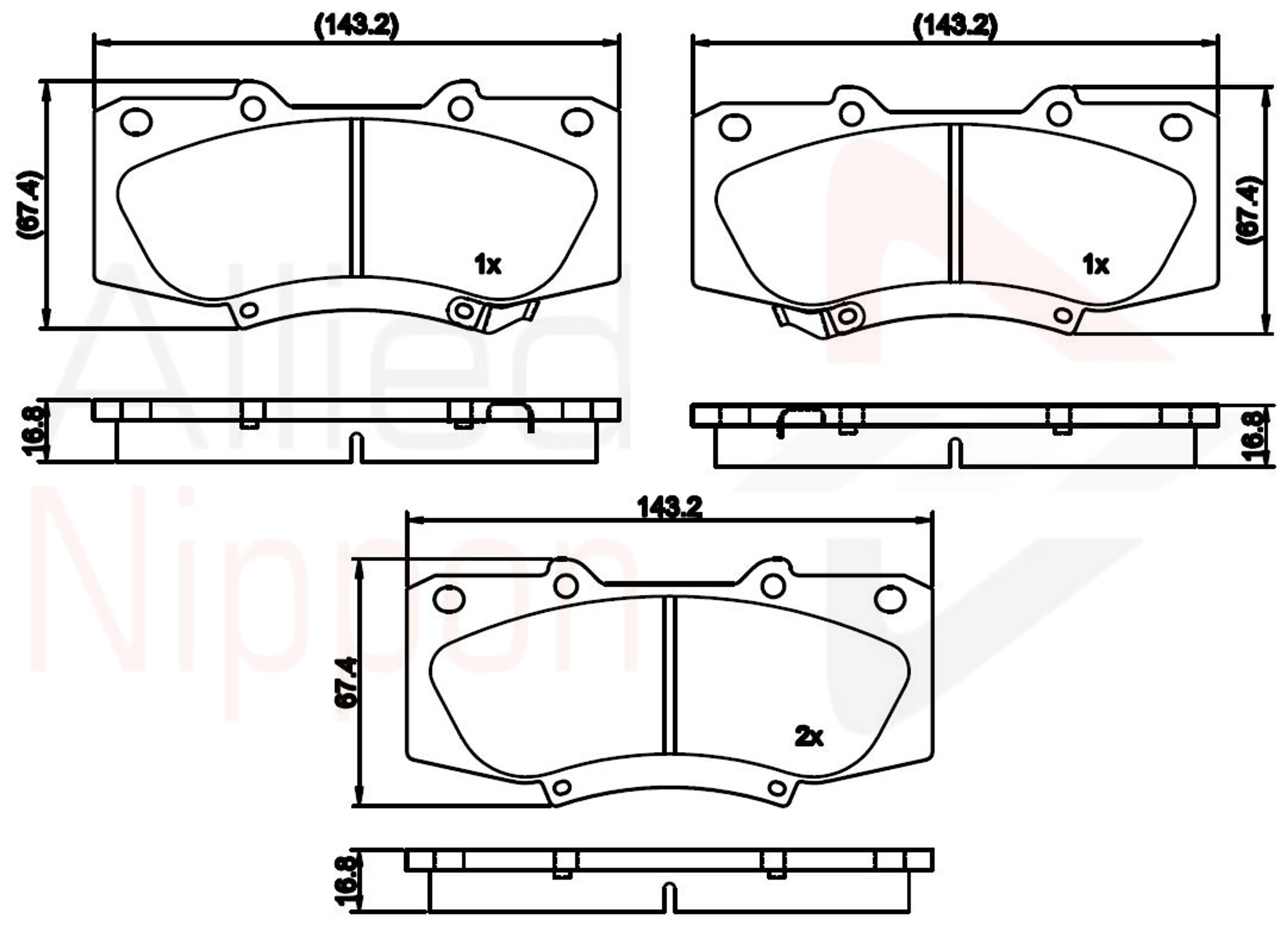 JUEGO DE PASTILLAS DE FRENO