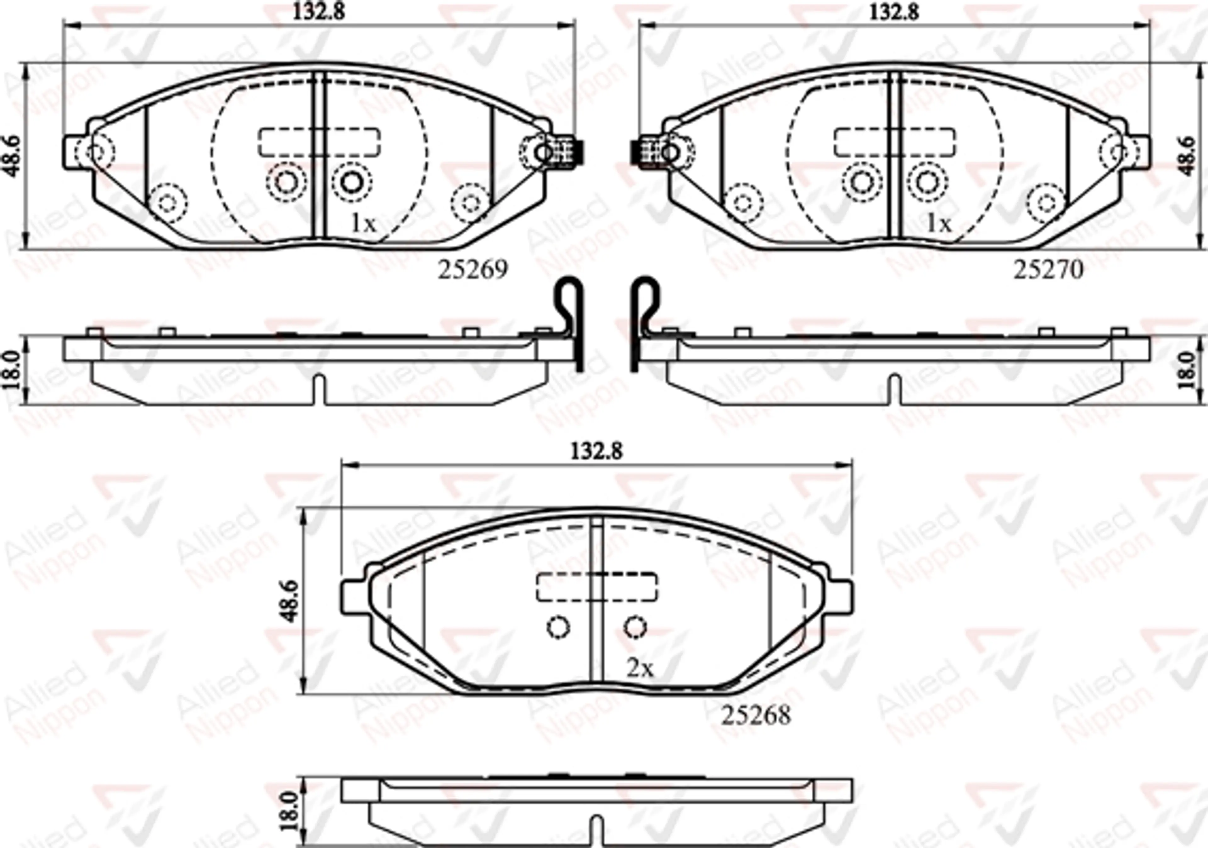 JUEGO DE PASTILLAS DE FRENO