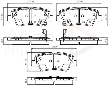 JUEGO DE PASTILLAS DE FRENO