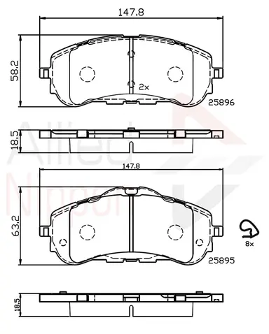 JUEGO DE PASTILLAS DE FRENO