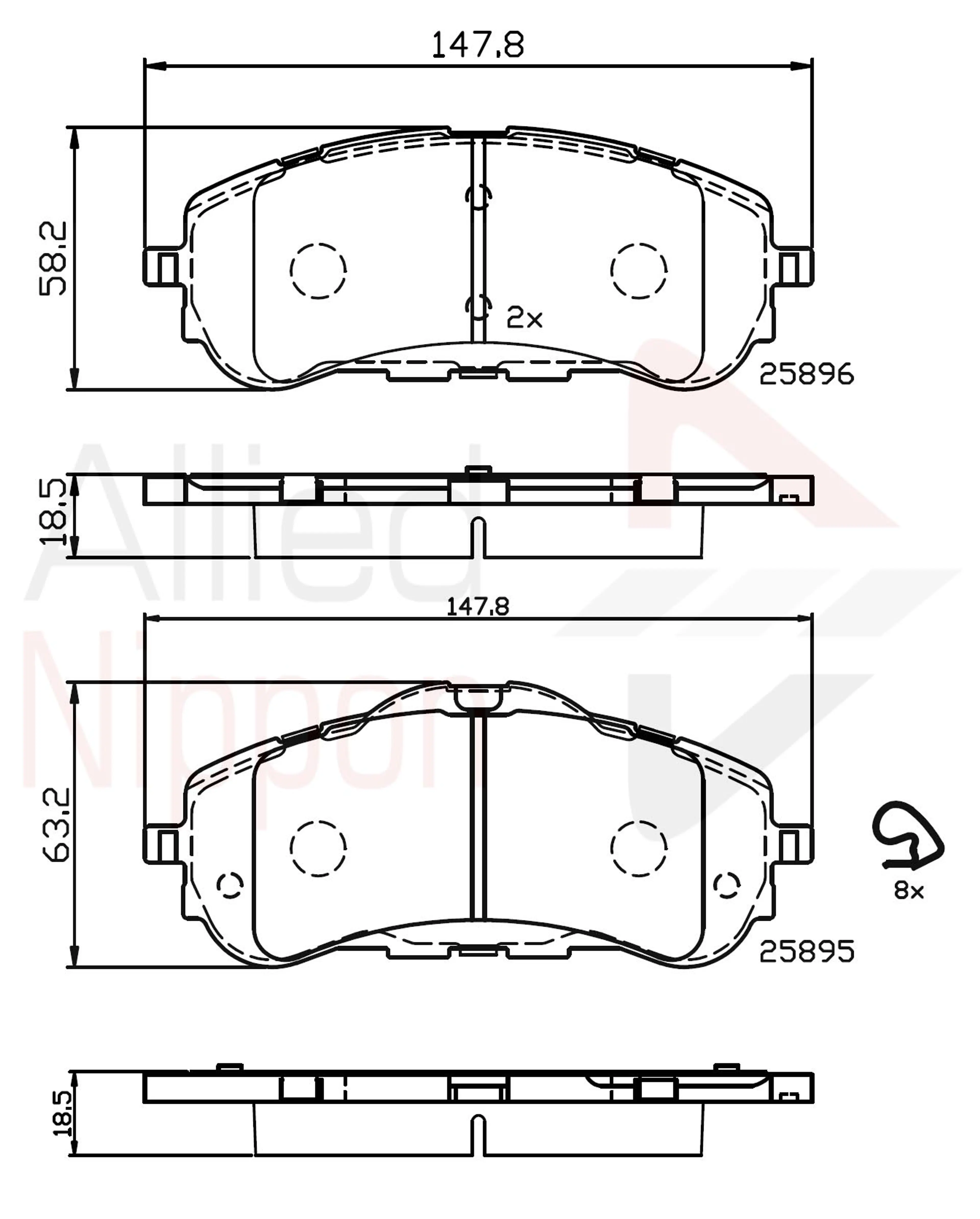 JUEGO DE PASTILLAS DE FRENO