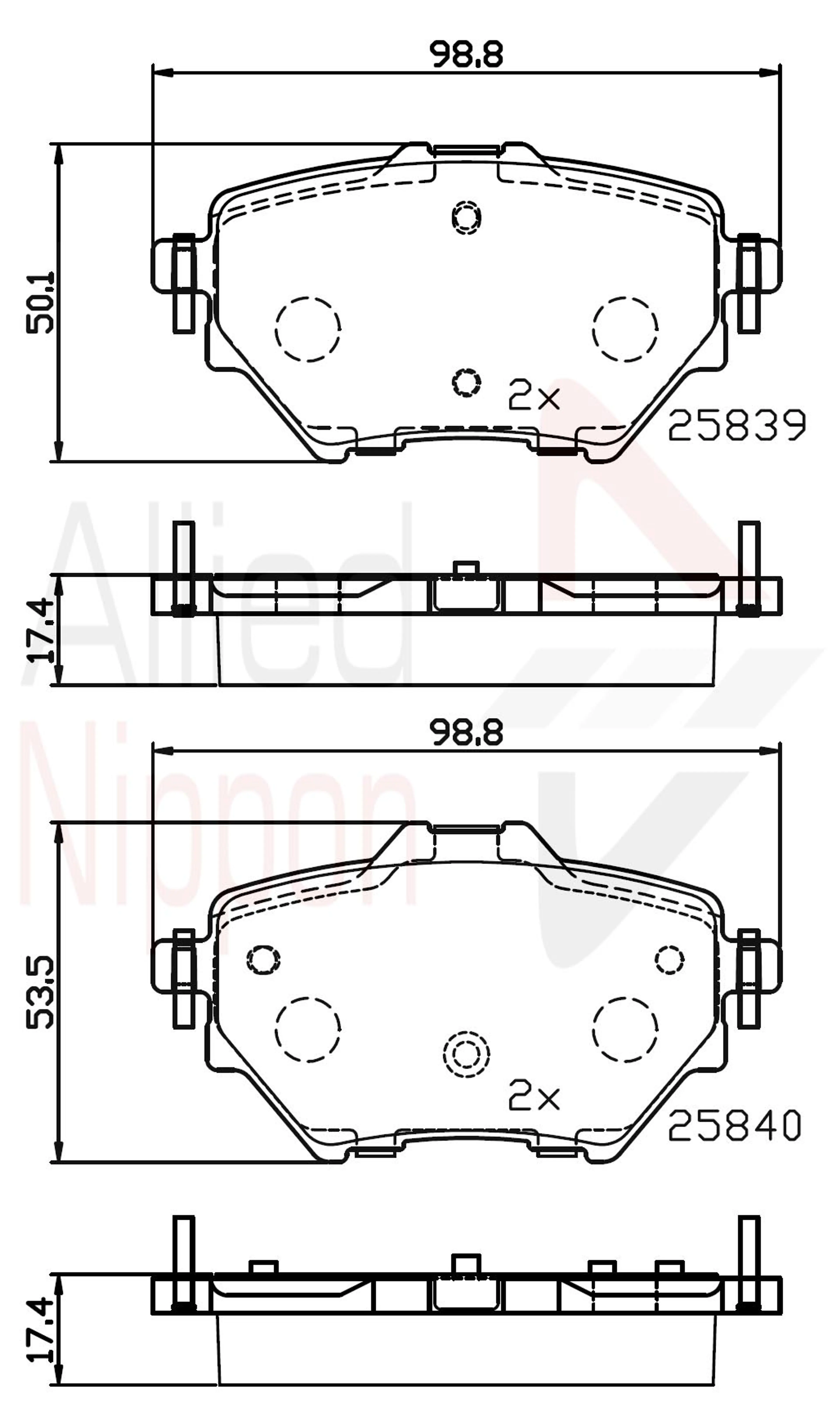 JUEGO DE PASTILLAS DE FRENO
