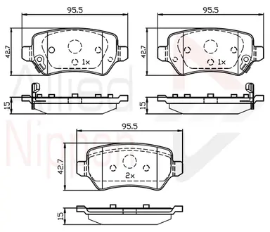 JUEGO DE PASTILLAS DE FRENO