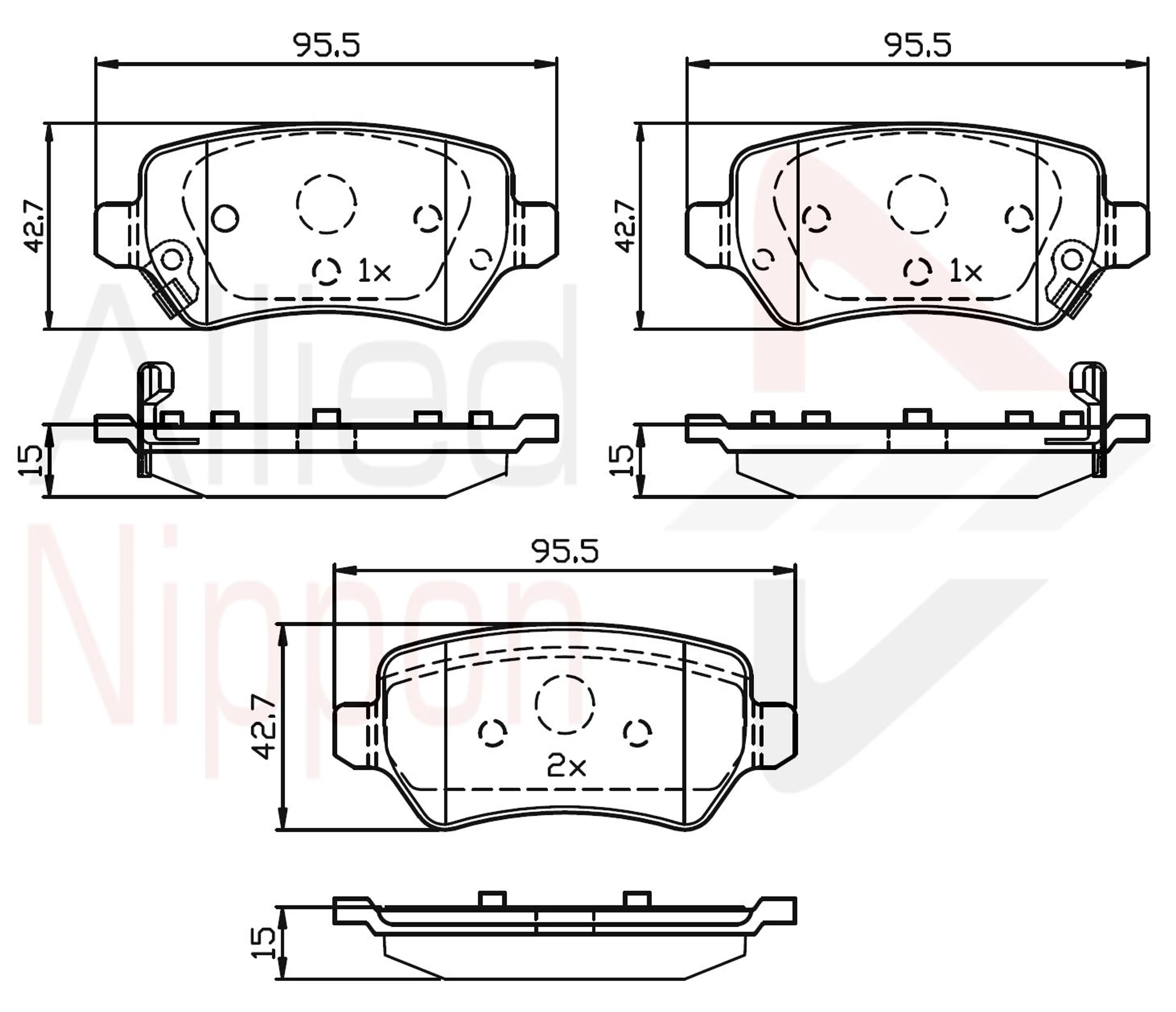 JUEGO DE PASTILLAS DE FRENO