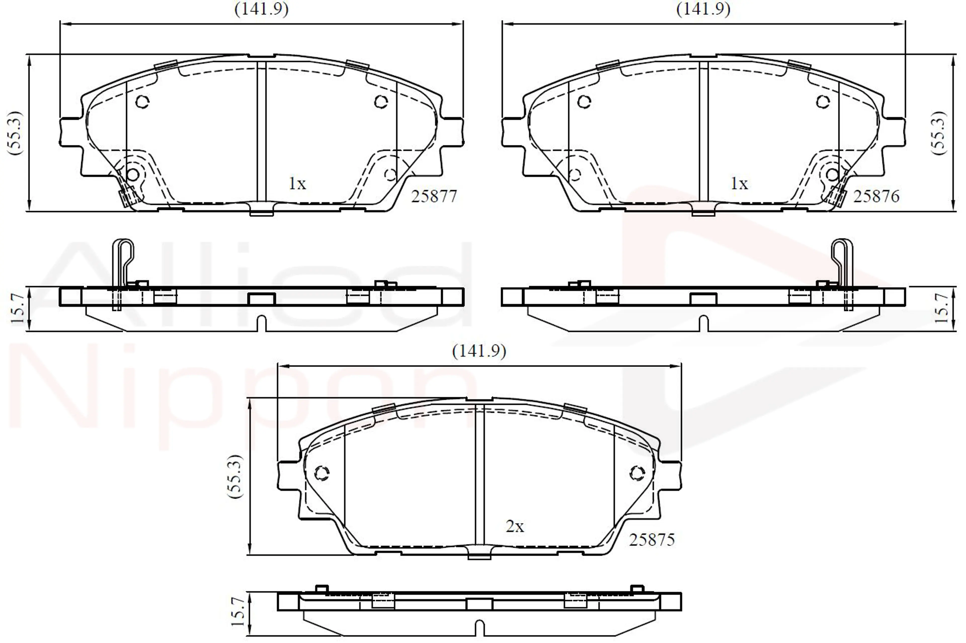 JUEGO DE PASTILLAS DE FRENO