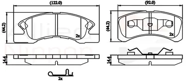JUEGO DE PASTILLAS DE FRENO
