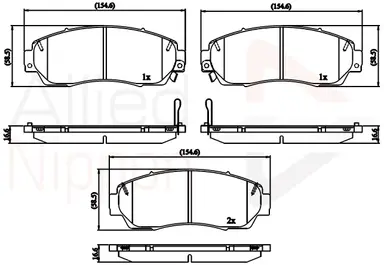 JUEGO DE PASTILLAS DE FRENO