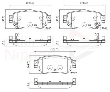 JUEGO DE PASTILLAS DE FRENO