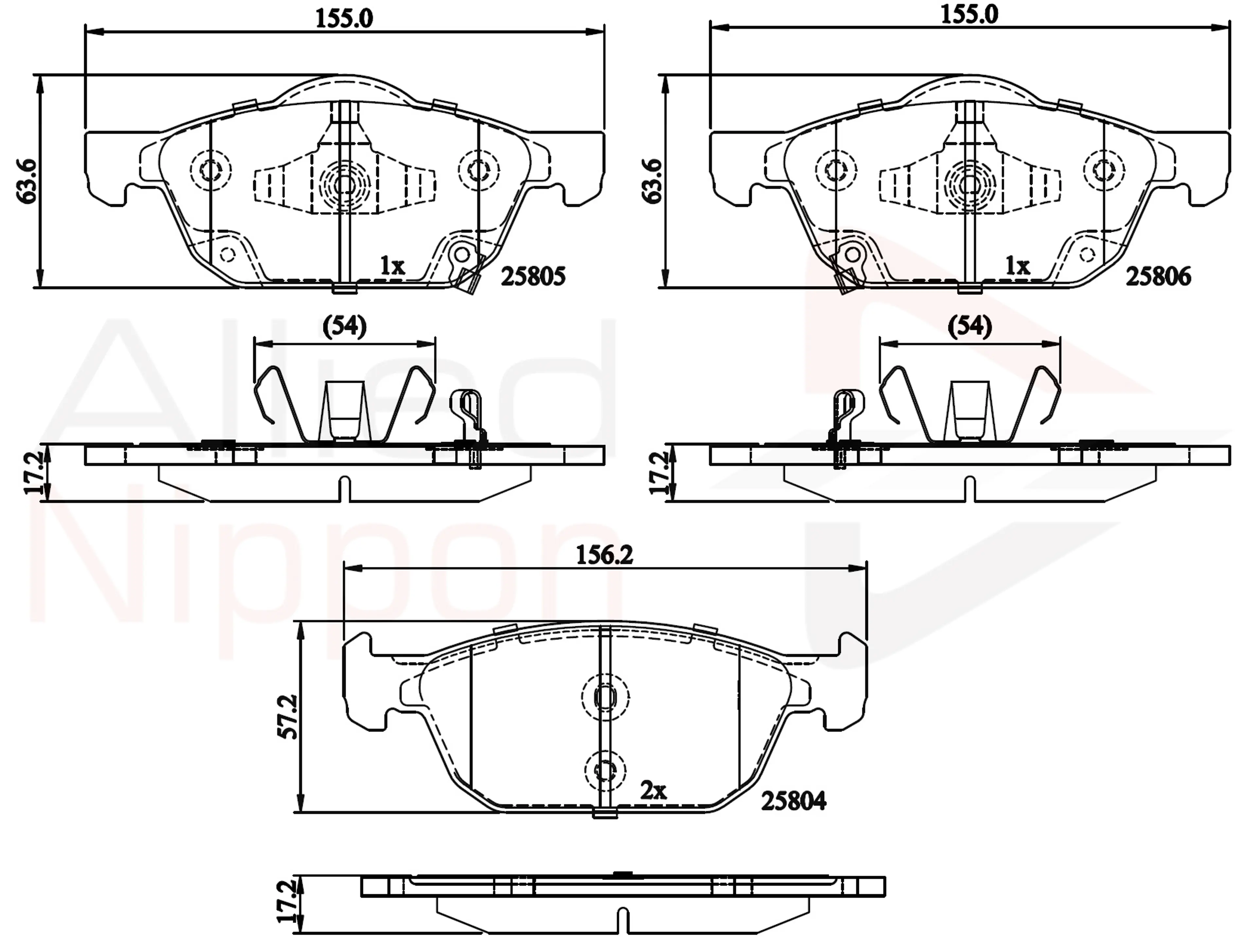 JUEGO DE PASTILLAS DE FRENO