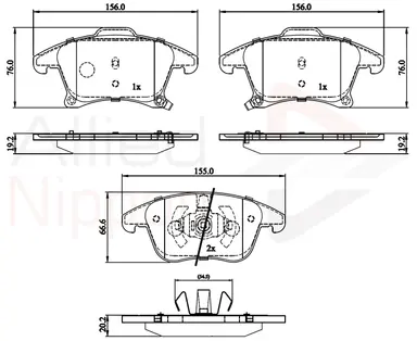 JUEGO DE PASTILLAS DE FRENO
