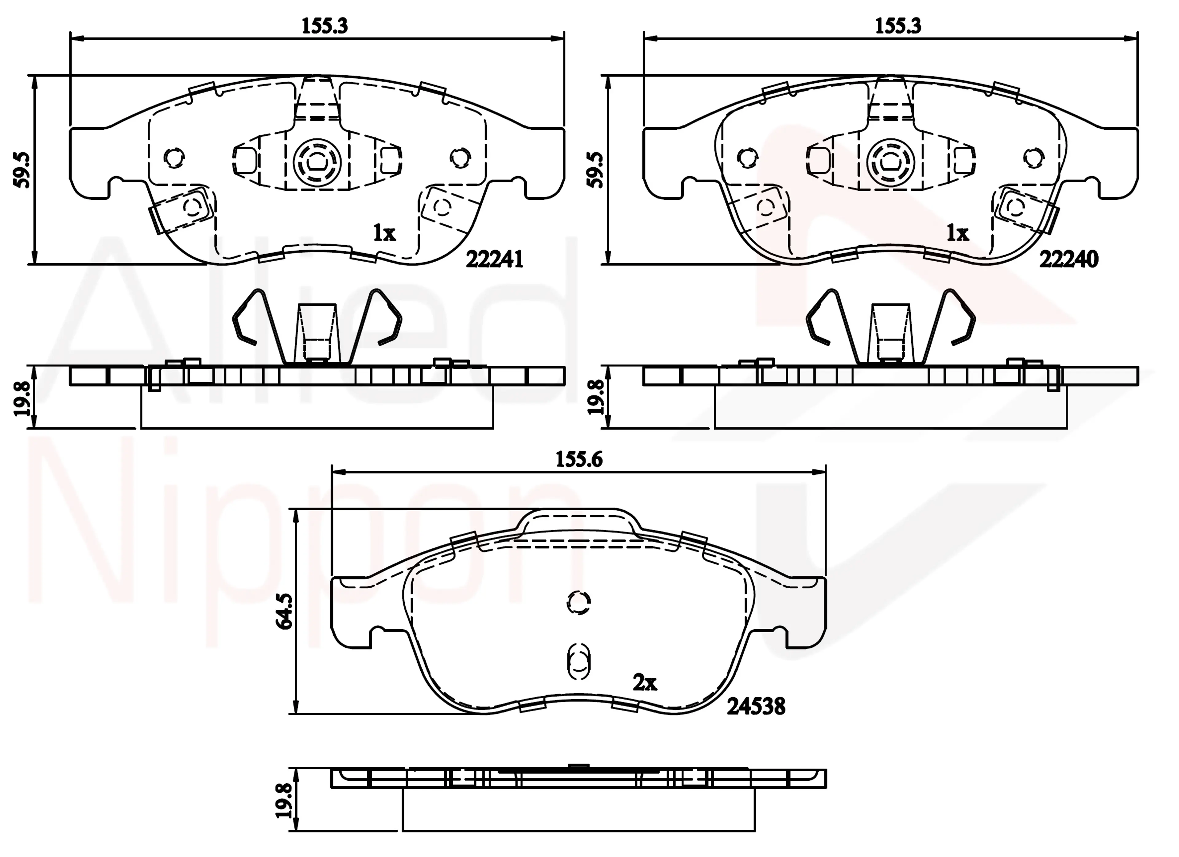 JUEGO DE PASTILLAS DE FRENO
