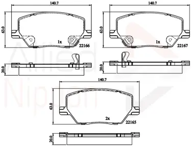 JUEGO DE PASTILLAS DE FRENO