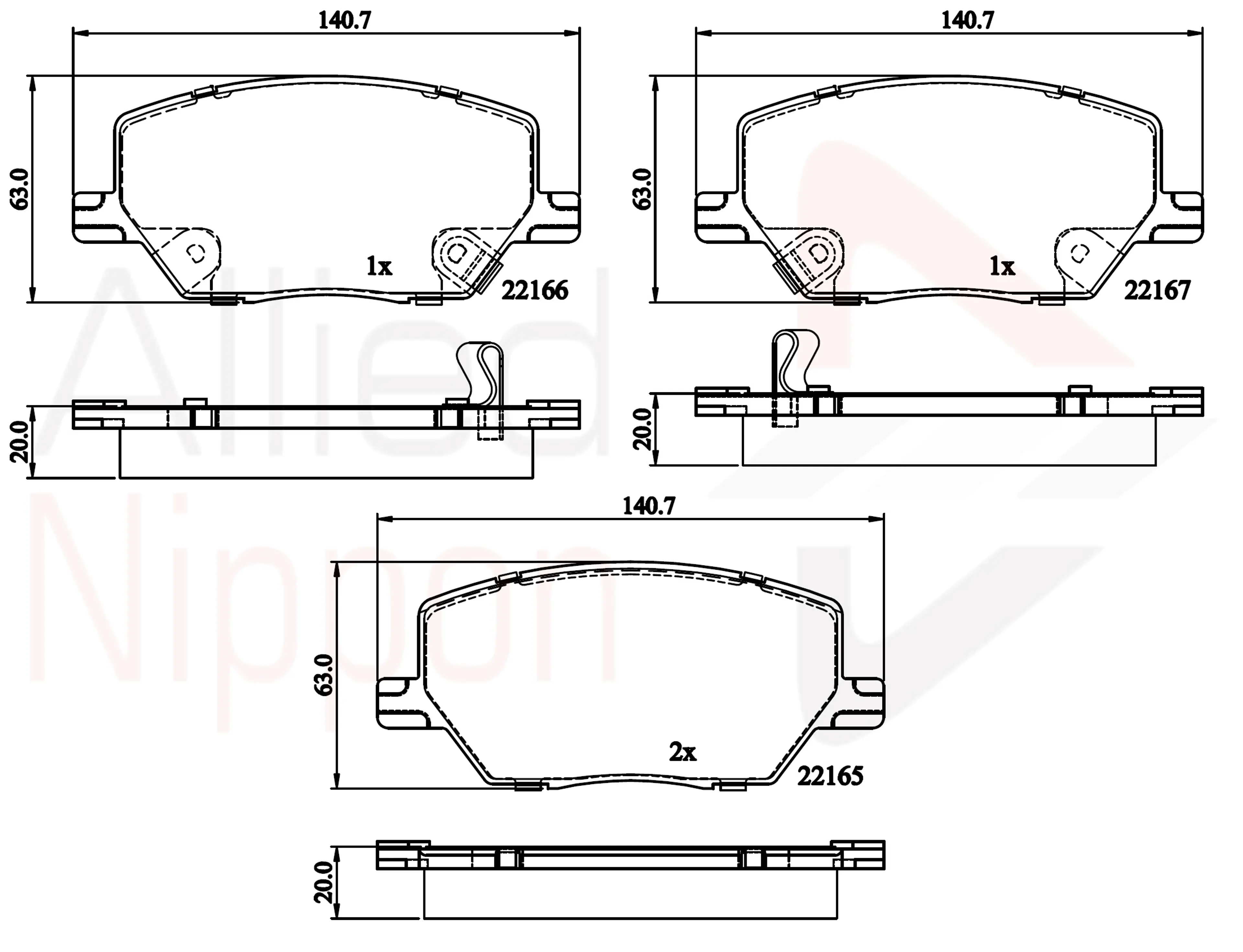 JUEGO DE PASTILLAS DE FRENO