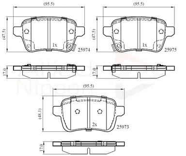 JUEGO DE PASTILLAS DE FRENO