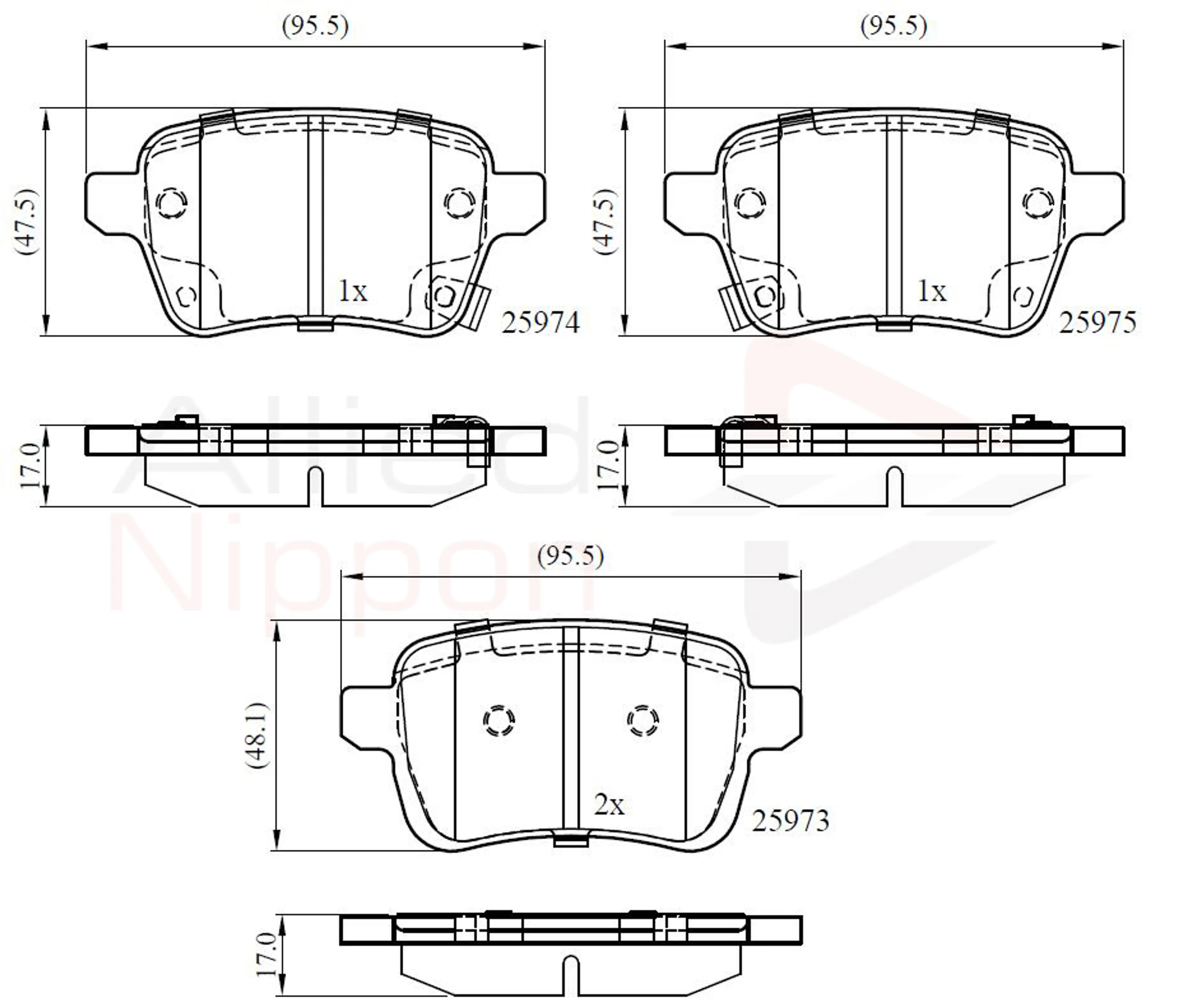 JUEGO DE PASTILLAS DE FRENO