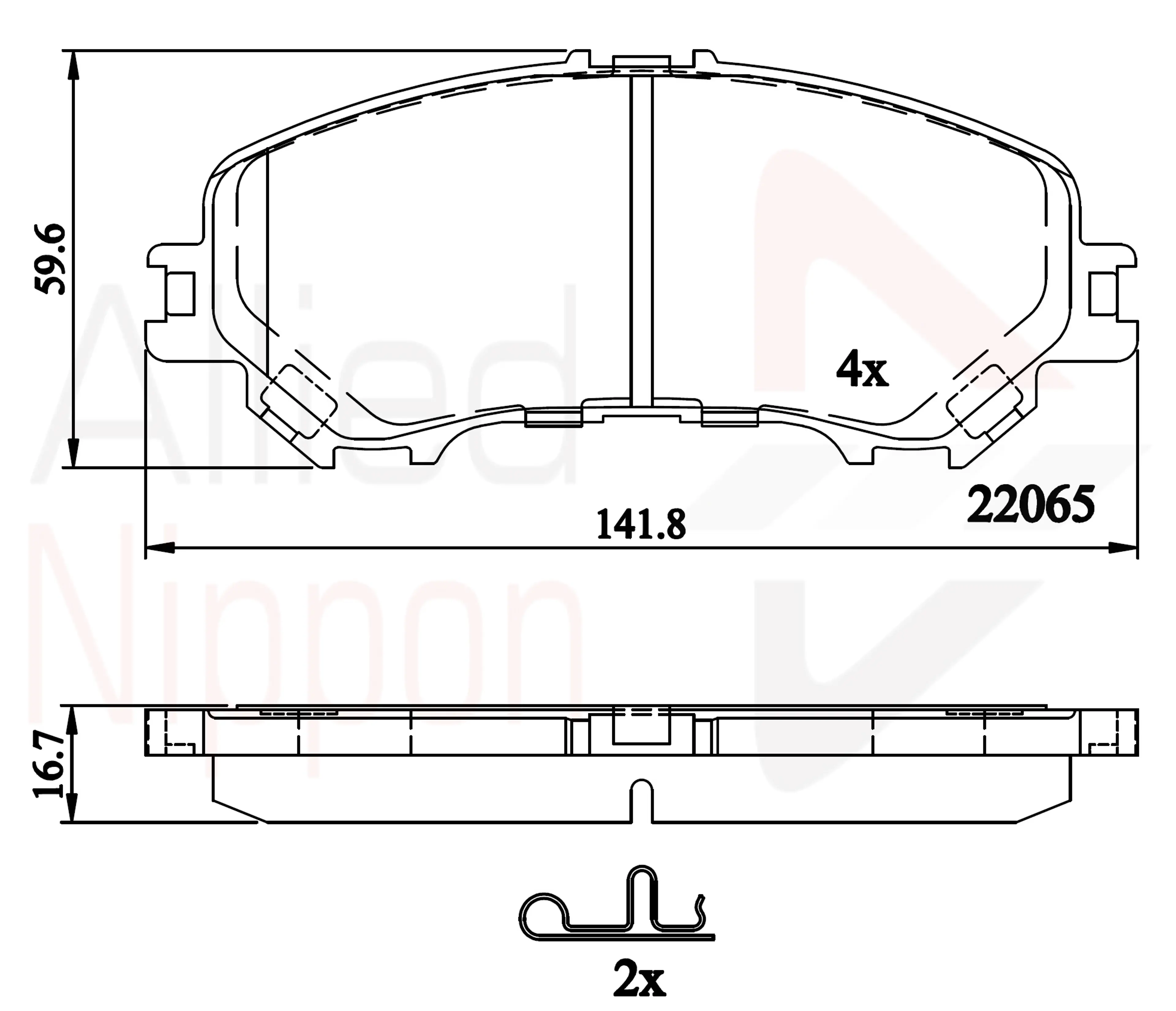 JUEGO DE PASTILLAS DE FRENO
