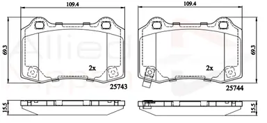 JUEGO DE PASTILLAS DE FRENO