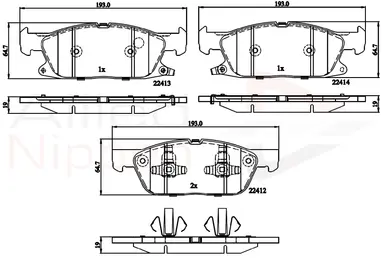JUEGO DE PASTILLAS DE FRENO