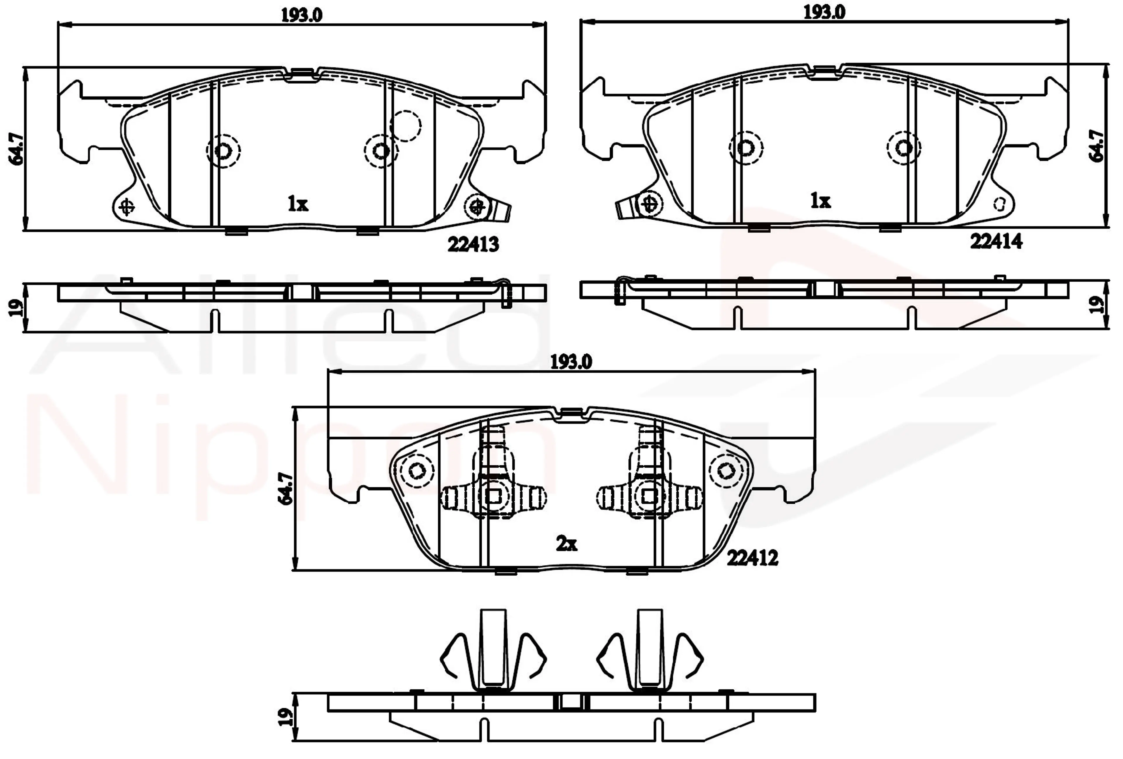JUEGO DE PASTILLAS DE FRENO