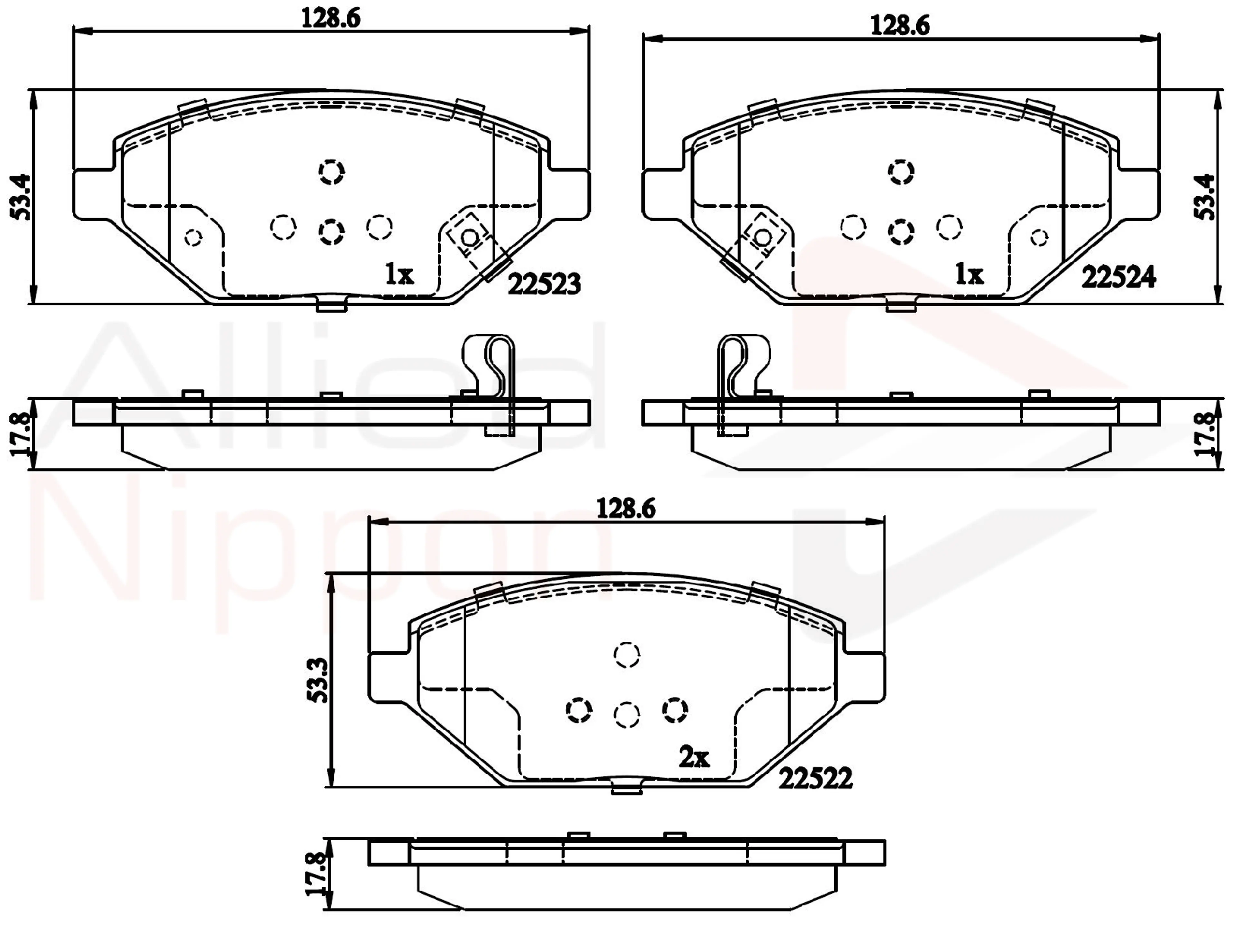 JUEGO DE PASTILLAS DE FRENO