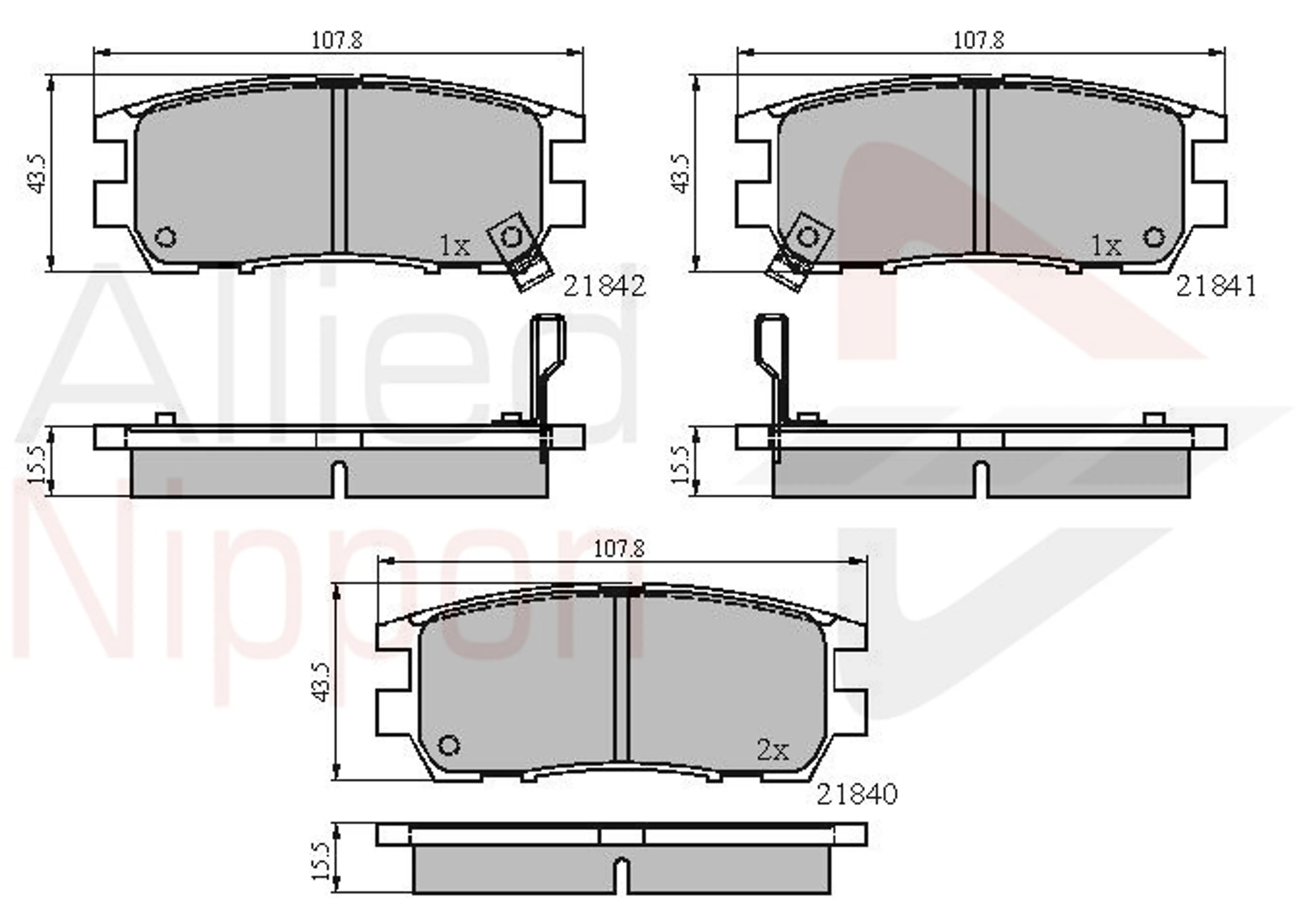 JUEGO DE PASTILLAS DE FRENO