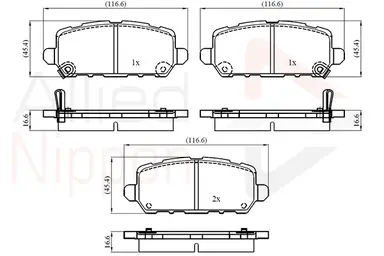 JUEGO DE PASTILLAS DE FRENO