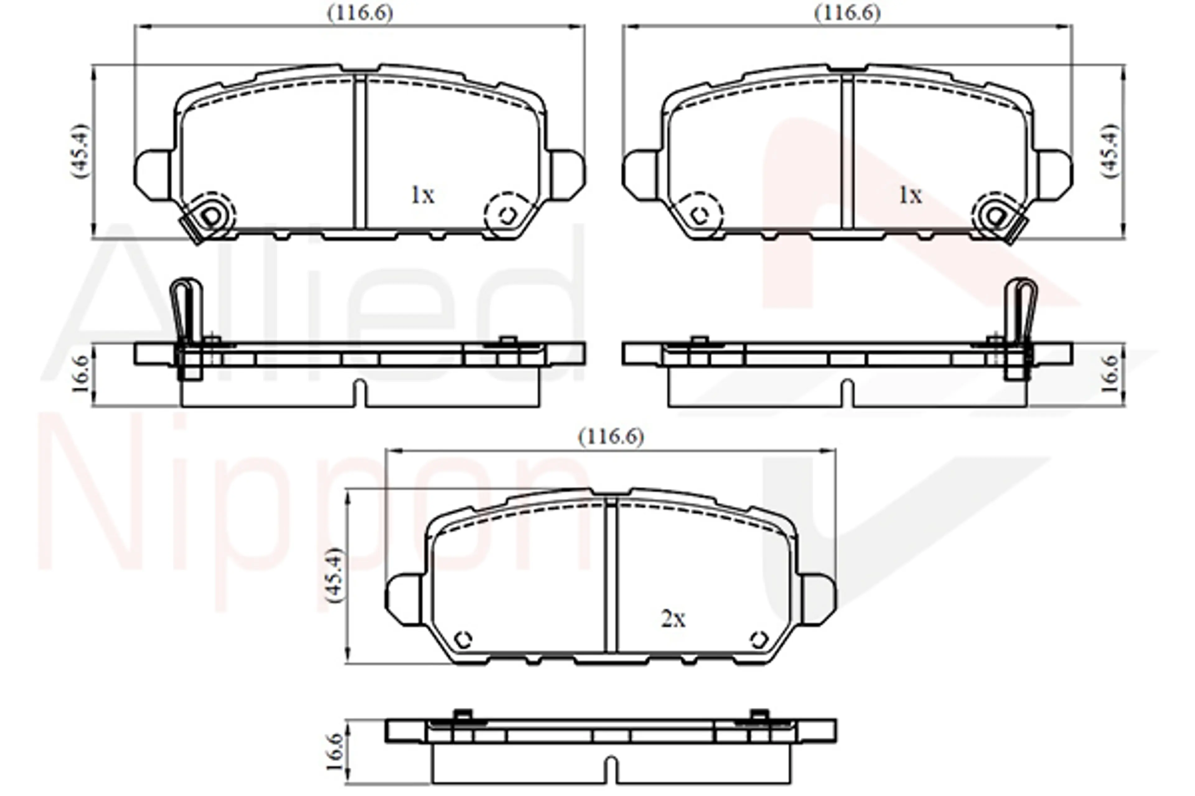 JUEGO DE PASTILLAS DE FRENO
