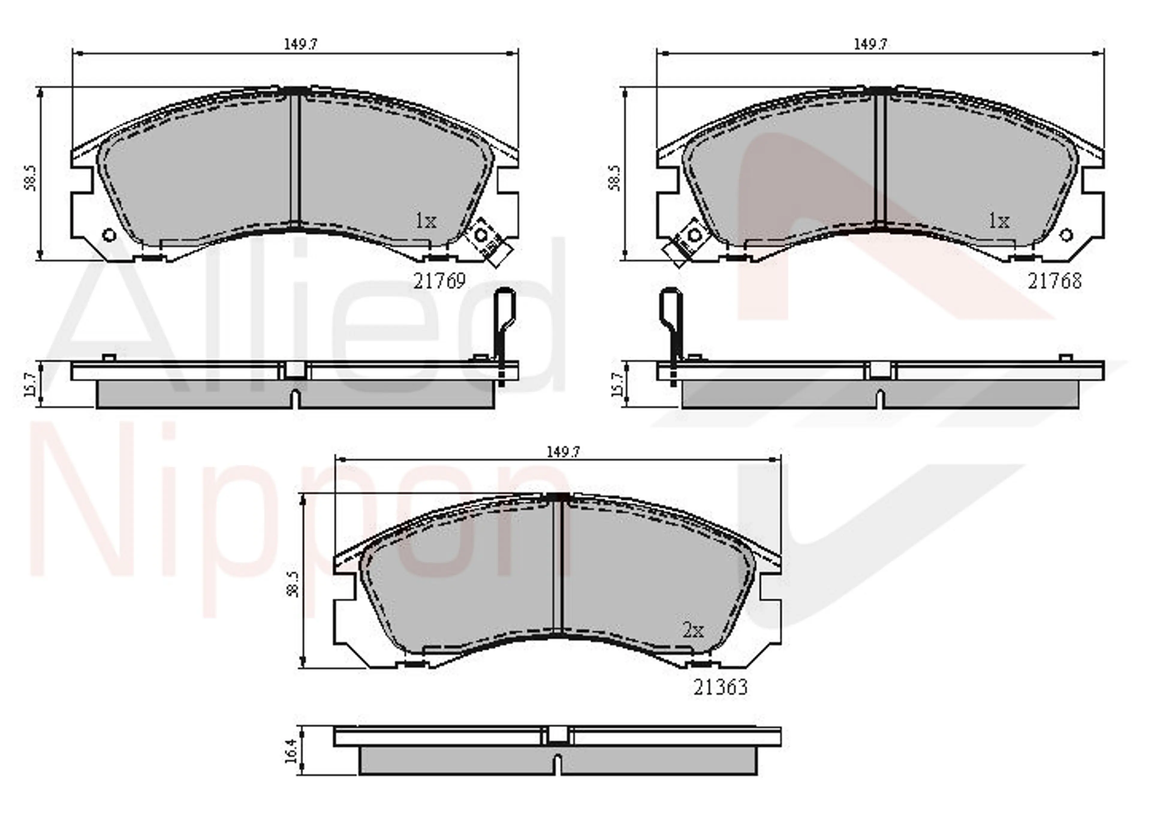 JUEGO DE PASTILLAS DE FRENO