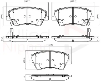 JUEGO DE PASTILLAS DE FRENO