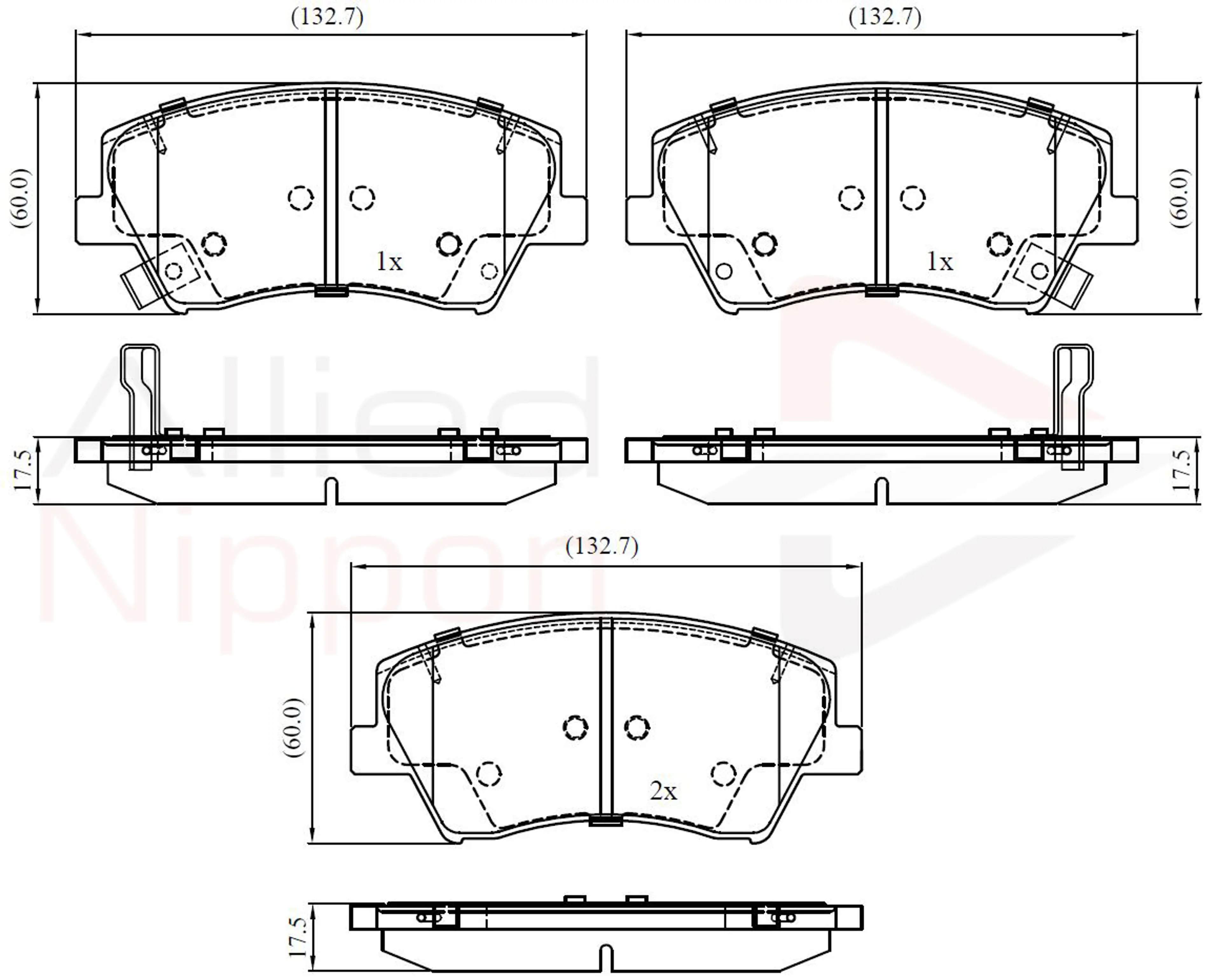 JUEGO DE PASTILLAS DE FRENO