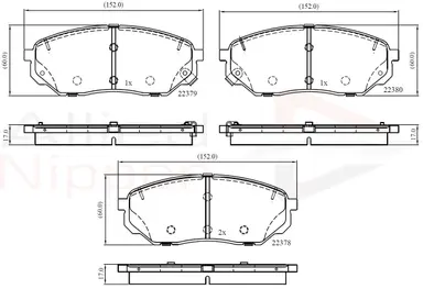 JUEGO DE PASTILLAS DE FRENO