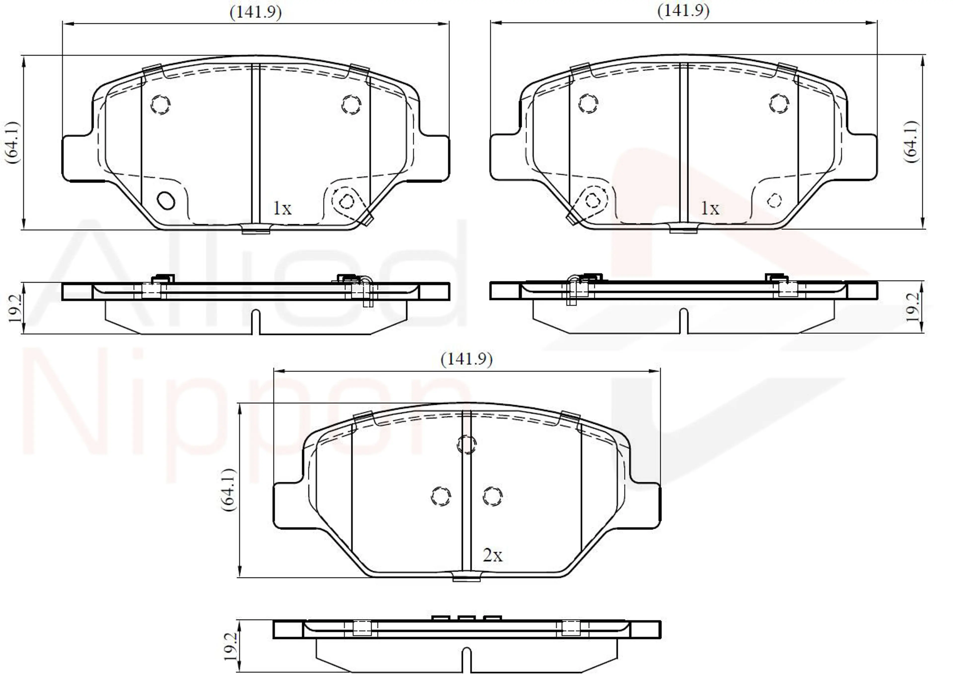 JUEGO DE PASTILLAS DE FRENO