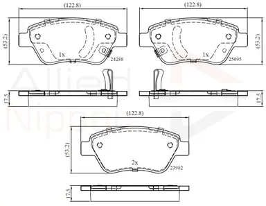 JUEGO DE PASTILLAS DE FRENO