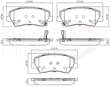 JUEGO DE PASTILLAS DE FRENO