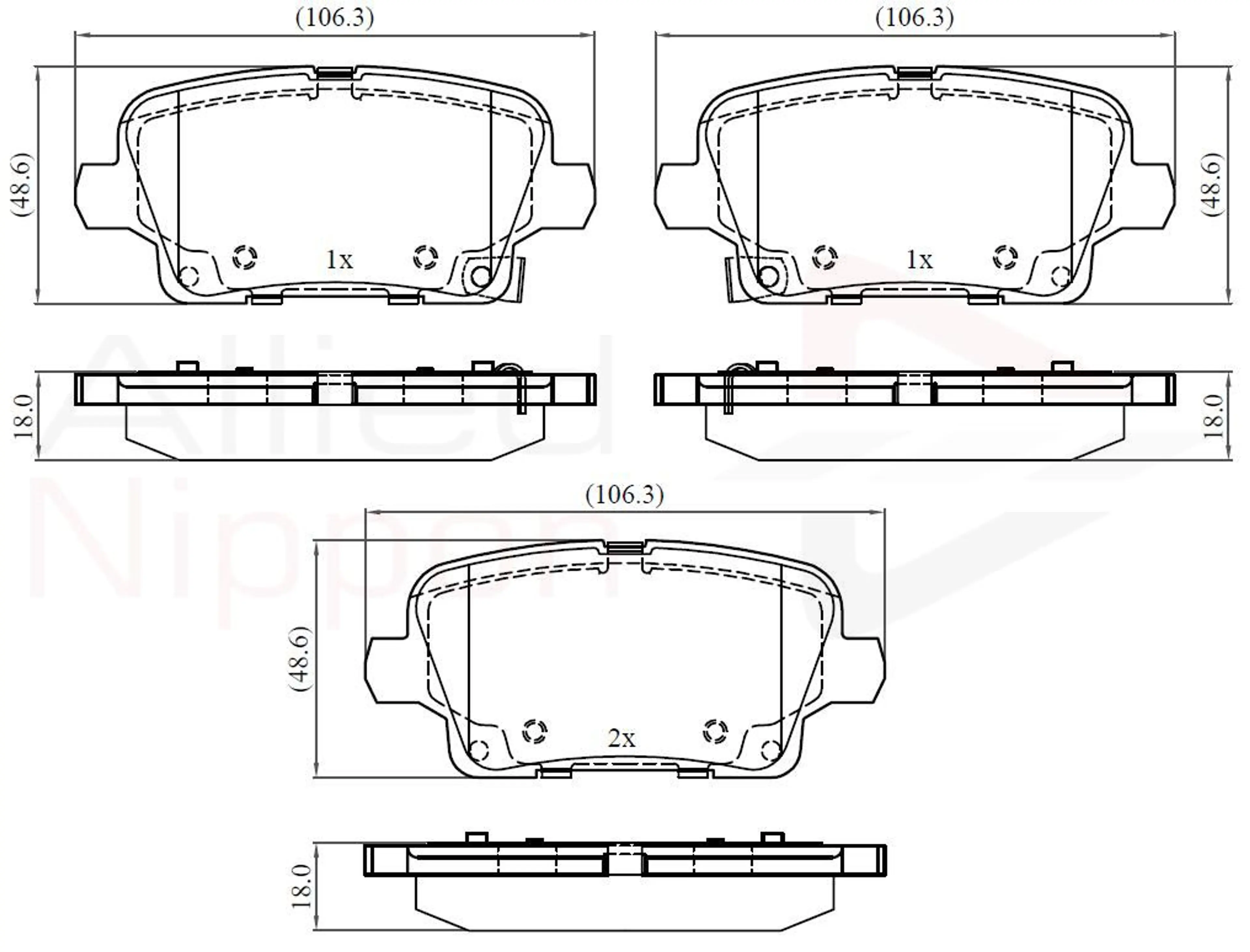 JUEGO DE PASTILLAS DE FRENO
