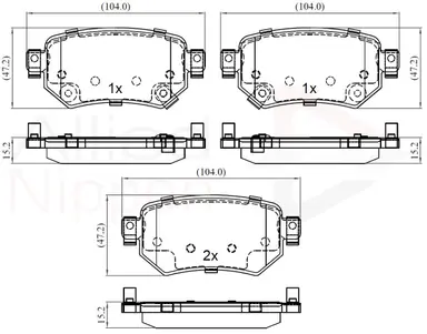 JUEGO DE PASTILLAS DE FRENO