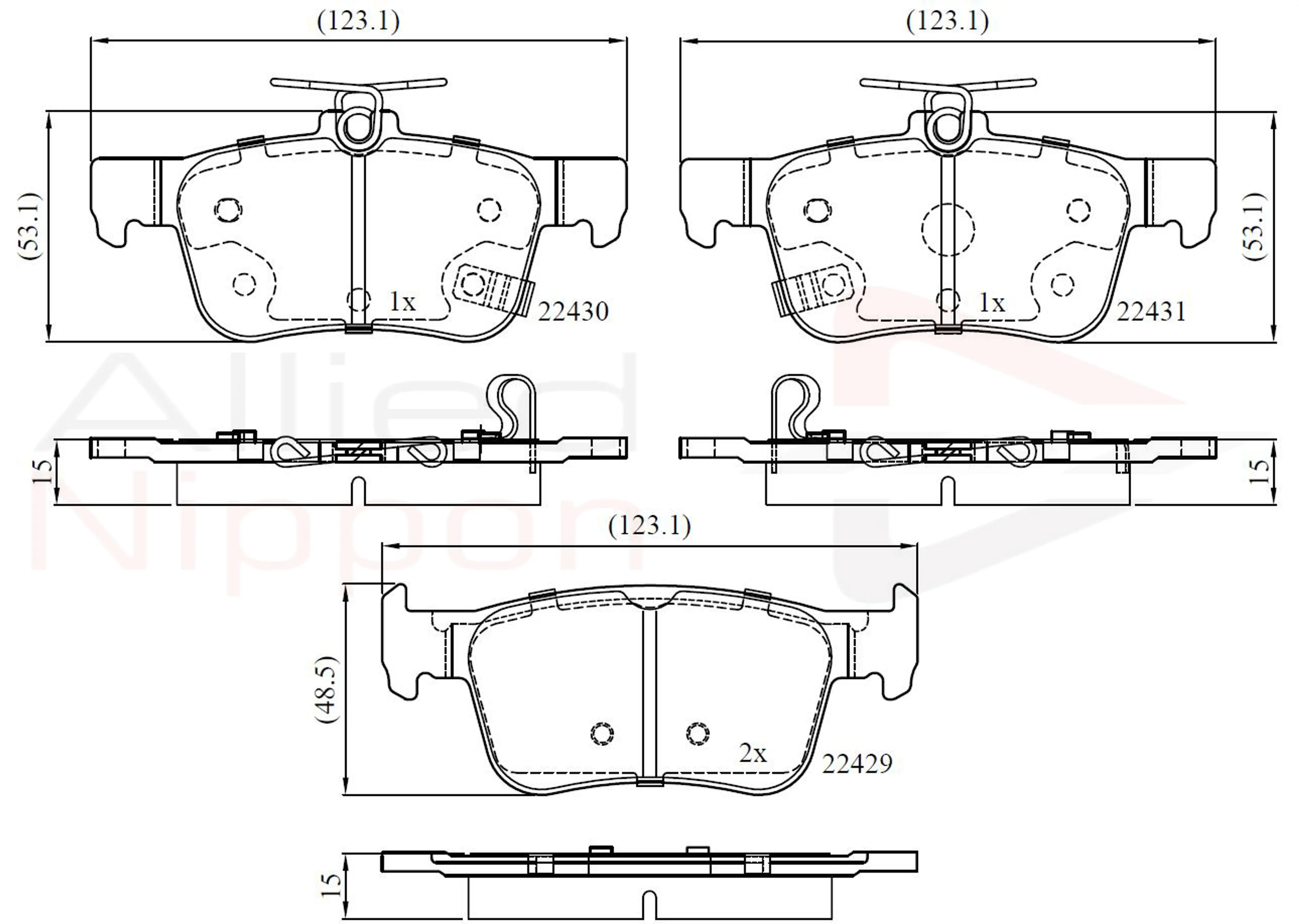 JUEGO DE PASTILLAS DE FRENO