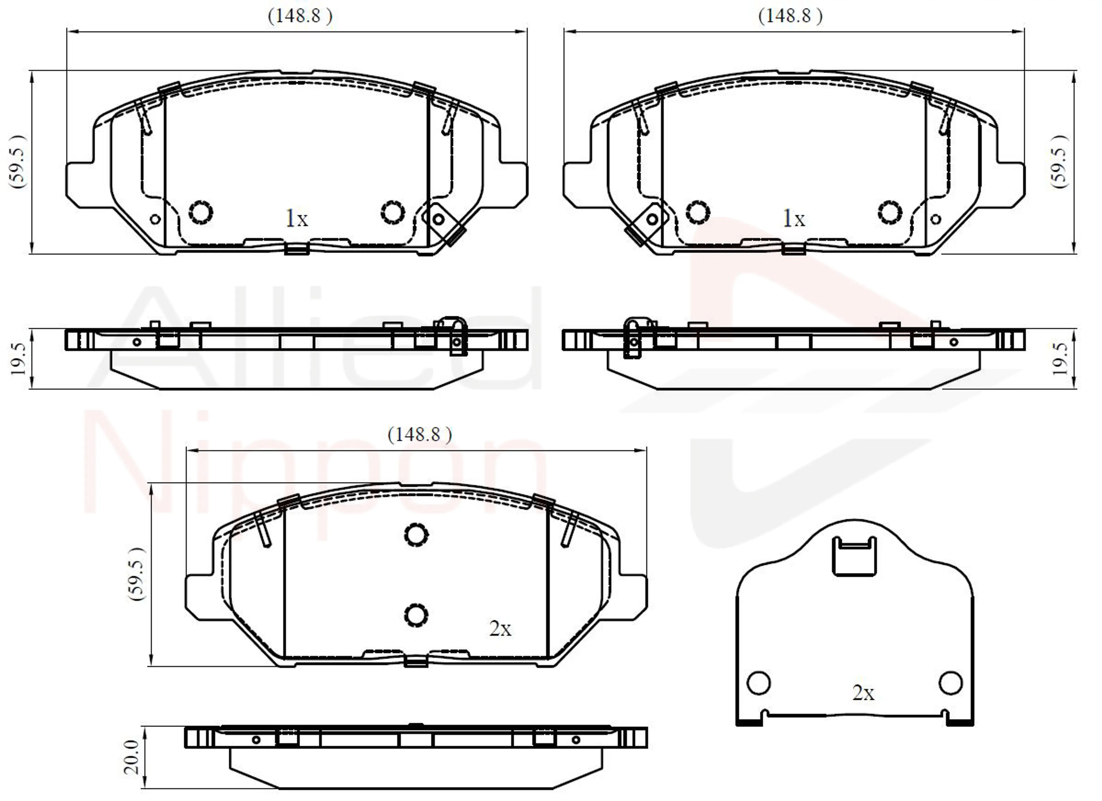 JUEGO DE PASTILLAS DE FRENO