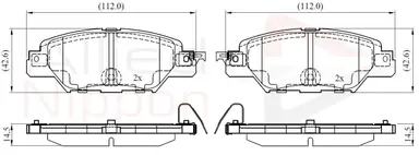 JUEGO DE PASTILLAS DE FRENO