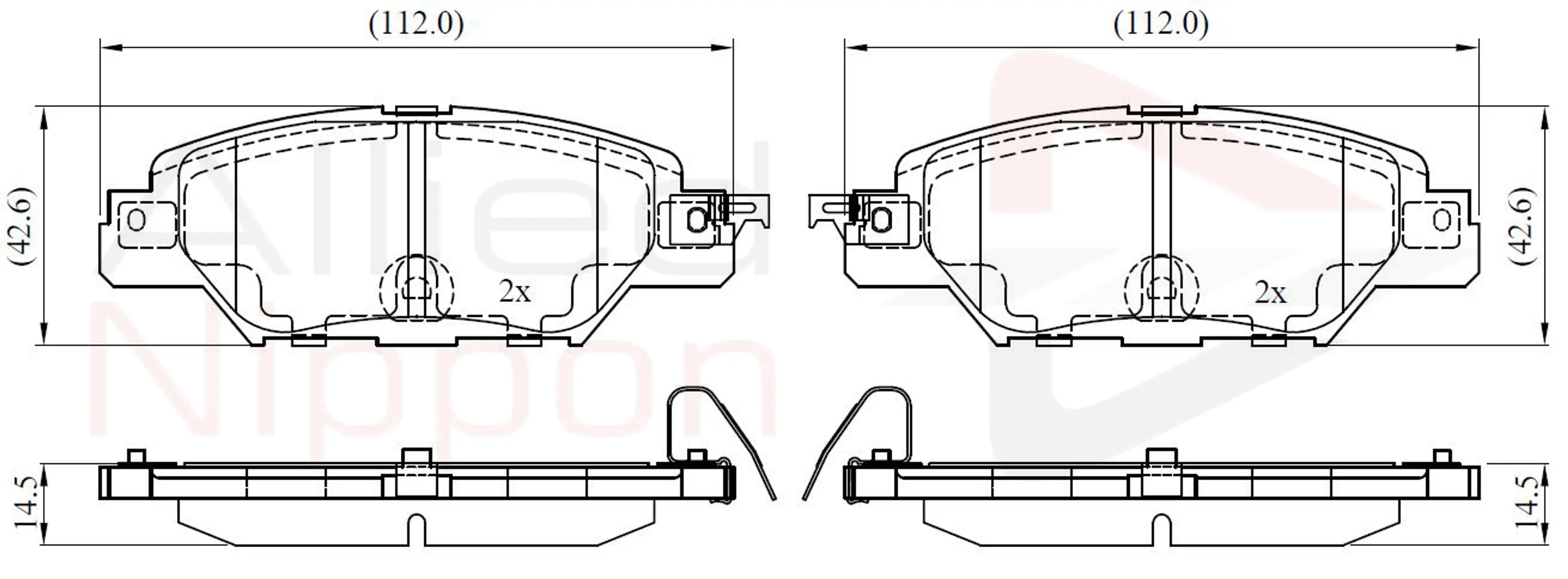 JUEGO DE PASTILLAS DE FRENO