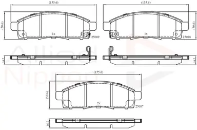 JUEGO DE PASTILLAS DE FRENO